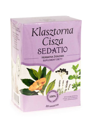 Herbarium Św. Franciszka Herbatka Klasztorna Cisza Sedatio 20 saszetek - Studio Zielarskie