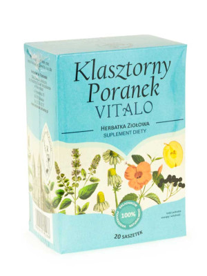 Herbarium Św. Franciszka Herbatka Klasztorny Poranek Vitalo 20 saszetek - Studio Zielarskie
