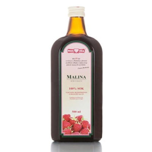 Polska Róża Malina 100% sok 500ml - Studio Zielarskie