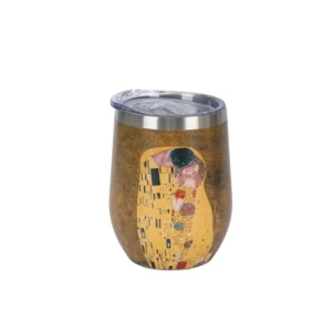 Kubek termiczny THE KISS CLASSIC 330ml inspired by Klimt - Studio Zielarskie