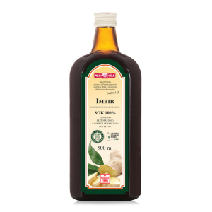 Polska Róża Imbir 100% sok z cytryną 500ml - Studio Zielarskie