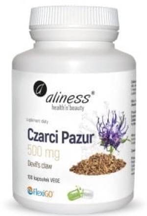 ALINESS Czarci pazur 500mg 100 kapsułek - Studio Zielarskie