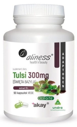 ALINESS Tulsi (Święta Bazylia) 90 kapsułek - Studio Zielarskie