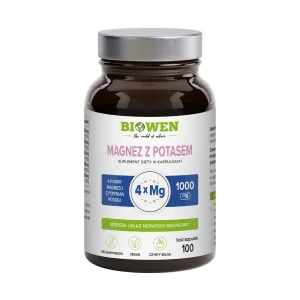 Biowen Magnez z potasem 100 kapsułek - Studio Zielarskie