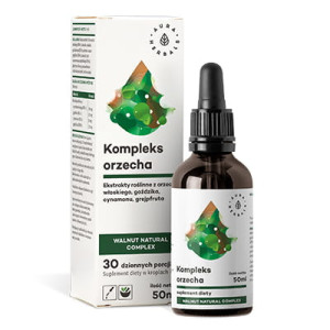 AURA HERBALS Orzech kompleks + ekstrakty 50ml - Studio Zielarskie