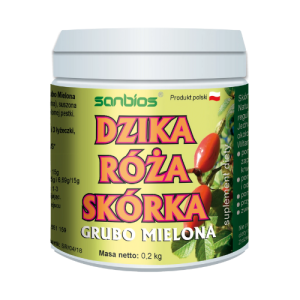 SANBIOS Dzika Róża Skórka 200 g - Studio Zielarskie