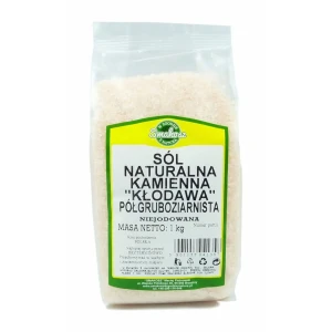 Sól Kamiena Kłodawa Półgruboziarnista Niejodowana 1kg Smakosz - Studio Zielarskie