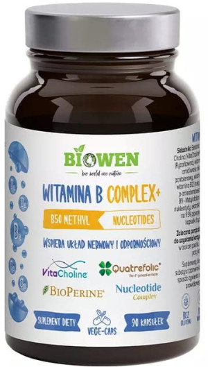 BIOWEN Witamina B Complex + 90 kapsułek - Studio Zielarskie
