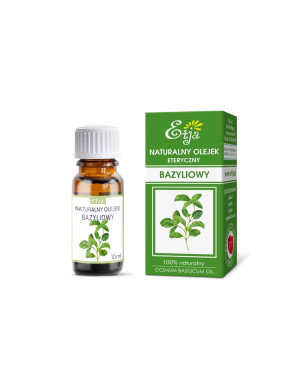 ETJA Olejek bazyliowy 10 ml - Studio Zielarskie