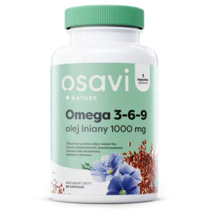 Osavi Omega 3-6-9 olej lniany 120 kapsułek - Studio Zielarskie
