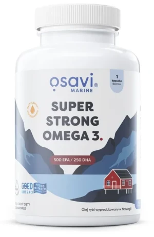 Osavi Super Strong Omega 3 500 EPA 250 DHA 120 kapsułek - Studio Zielarskie