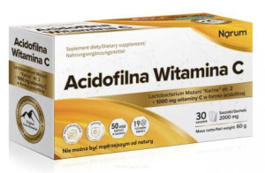 Narum Acidofilna Witamina D3 4000 + K2 MK7 60 kapsułek - Studio Zielarskie