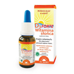 Dr. Jacobs Witamina D3 Forte krople 20ml - Studio Zielarskie