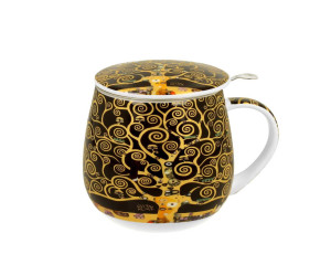 Kubek z zaparzaczem Klimt Tree Of Life 430 ml - Studio Zielarskie