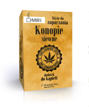 Konopie siewne Liście dodatek do kąpieli 20 szt. - Studio Zielarskie