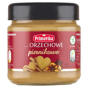 PRIMAVIKA Pasta orzechowa piernikowa bezglutenowa 190g - Studio Zielarskie