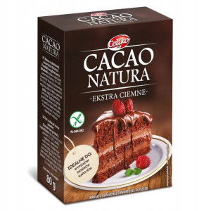 Celiko Kakao Naturalne Ekstra Ciemne bez Glutenu 80 g - Studio Zielarskie