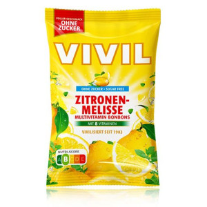VIVILE Cukierki cytrynowe bez cukru 120 g - Studio Zielarskie