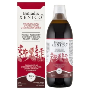 Xenico Pharma Bioradix Żelazo w płynie 500ml - Studio Zielarskie