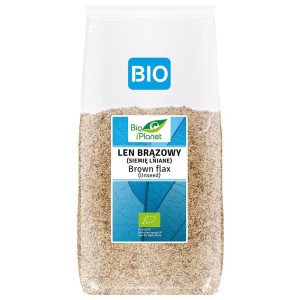 BIO PLANET Len brązowy (siemię lniane) Bio 400g - Studio Zielarskie