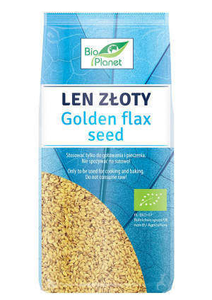 BIO PLANET Len złoty (siemię lniane) Bio 400g - Studio Zielarskie