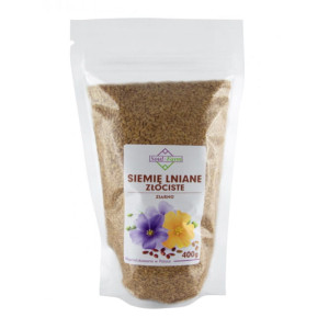 SOUL FARM Len złoty (siemię lniane) ziarno 400g - Studio Zielarskie
