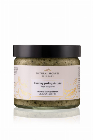NATURAL SECRETS Peeling do ciała Melon z zieloną herbatą 250ml - Studio Zielarskie