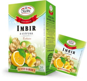 MALWA Herbata Imbir + Cytryna 20 saszetek - Studio Zielarskie