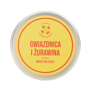 MYDLARNIA CZTERY SZPAKI Masło do ciała Gwiazdnica i żurawina 150ml - Studio Zielarskie