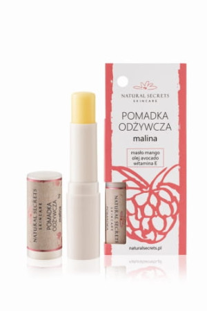 NATURAL SECRETS Pomadka malina 3,5g - Studio Zielarskie