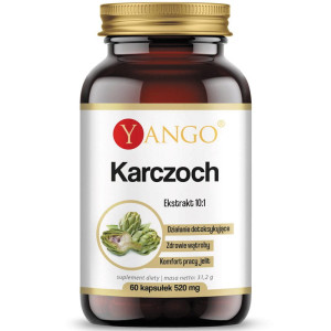 YANGO Karczoch Ekstrakt 350 mg 60 kapsułek - Studio Zielarskie