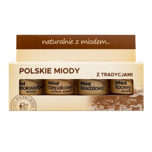 ŁYSOŃ Zestaw Miodów 4x50g - Studio Zielarskie