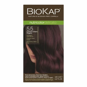 BIOKAP NUTRICOLOR DELICATO 5.5 Mahoniowy Jasny Brąz - Studio Zielarskie
