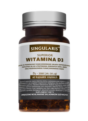 SINGULARIS Witamina D3 Superior 60 kapsułek - Studio Zielarskie