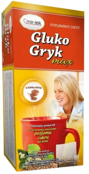 MIR-LEK Gluko-Gryk Max 60 saszetek - Studio Zielarskie