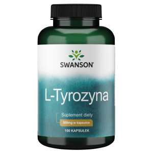SWANSON L-Tyrozyna 500mg 100 kapsułek - Studio Zielarskie