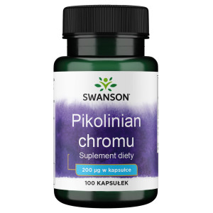 SWANSON Pikolinian chromu 200mcg 100 kapsułek - Studio Zielarskie