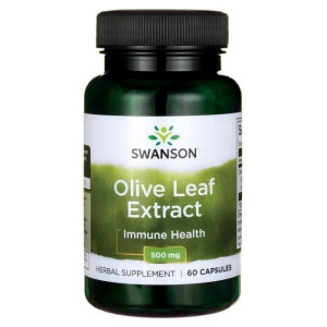 SWANSON Olive leaf (Liść oliwny) Extrakt 500mg 60 kapsułek - Studio Zielarskie