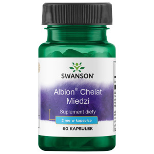 SWANSON Albion Chelat Miedzi 2mg 60 kapsułek - Studio Zielarskie
