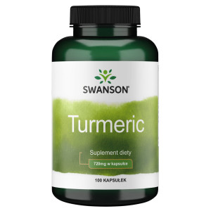 SWANSON Kurkuma 720mg 100 kapsułek - Studio Zielarskie