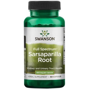 SWANSON Sarsaparilla (Kolcorośl) 60 kapsułek - Studio Zielarskie