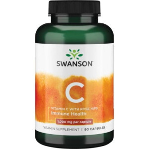 Swanson Witamina C 1000 mg z dziką różą 90 kapsułek - Studio Zielarskie
