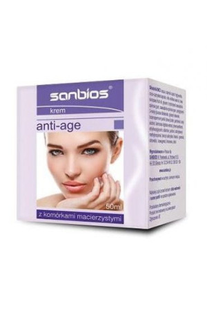 SANBIOS Ani-Age Krem z komórkami macierzystymi 50ml - Studio Zielarskie
