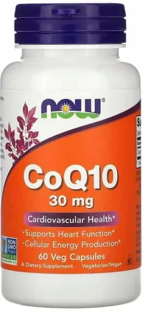 Now Foods Koenzym Q10 30 mg 60 kapsułek - Studio Zielarskie