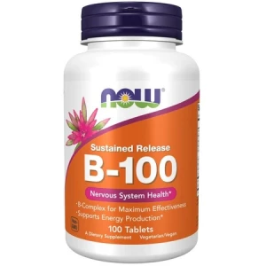 Now Foods Vitamin B100 Sustained Release 100 tabletek - Studio Zielarskie