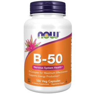 Now Foods Vitamin B-50 100 kapsułek - Studio Zielarskie