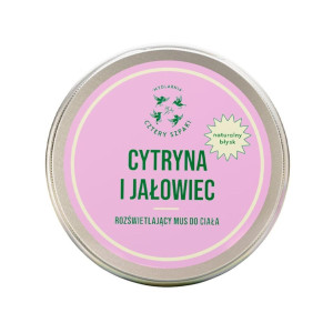 MYDLARNIA CZTERY SZPAKI Rozświetlający mus do ciała Cytryna i jałowiec 150ml - Studio Zielarskie
