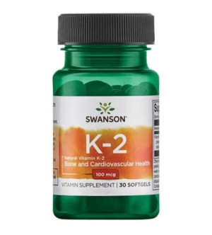 SWANSON Witamina K2 100mcg 30 kapsułek - Studio Zielarskie