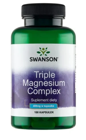 SWANSON Magnez Triple Magnesium Complex 100 kapsułek - Studio Zielarskie
