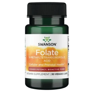 SWANSON Folian Quatrefolic 800mcg 30 kapsułek - Studio Zielarskie